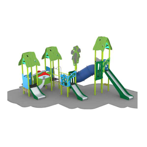 multi-tower playground set
