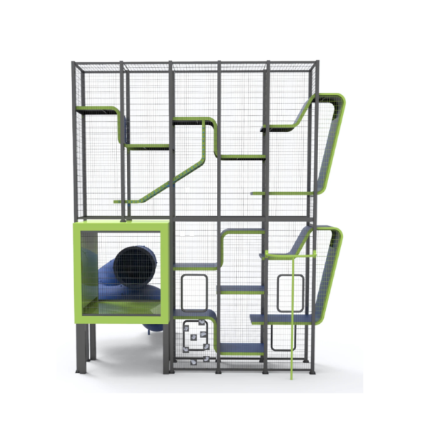 Compact Vertical Playground with Multi-Level Enclosure VP002 - Image 4